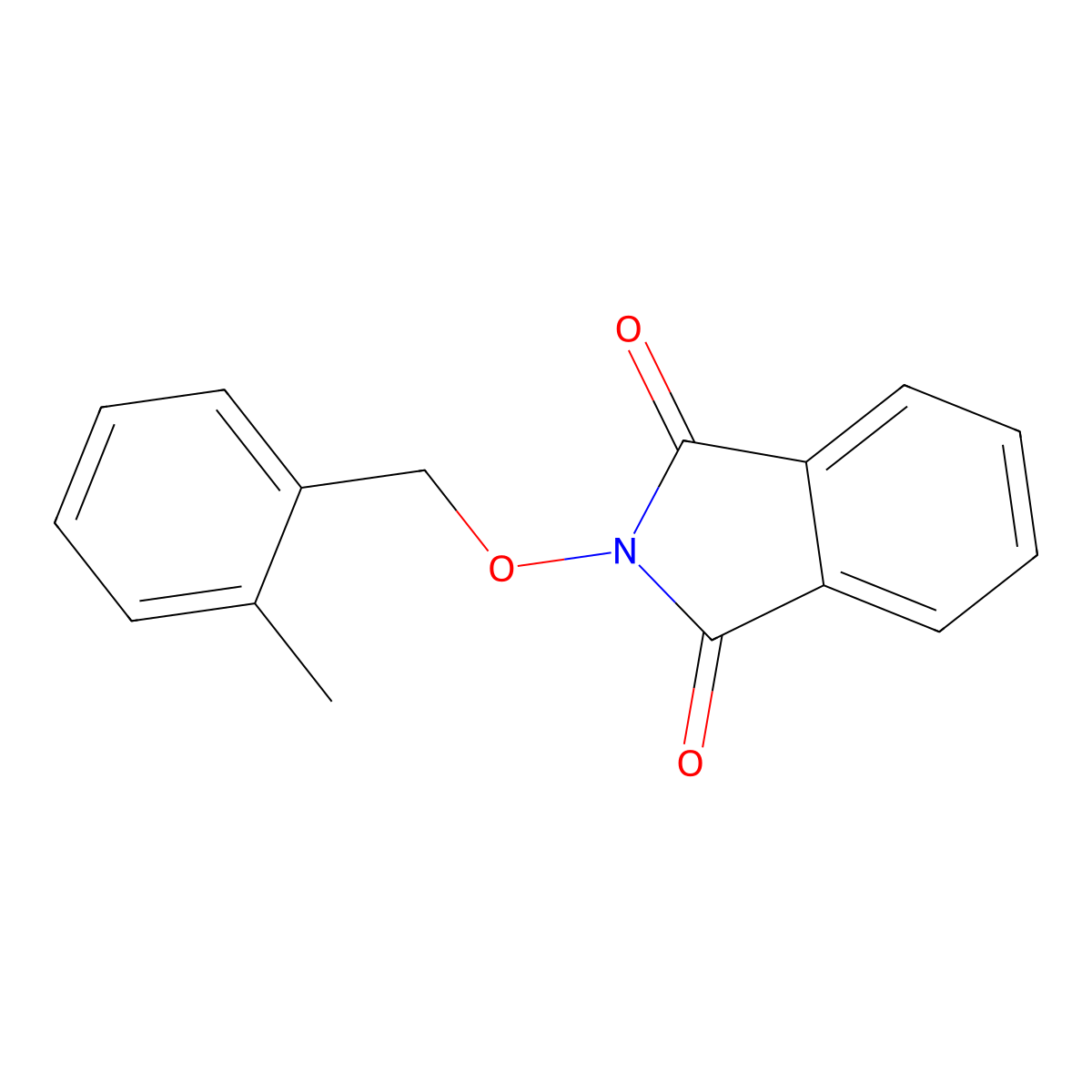 2-((2-Methylbenzyl)oxy)isoindoline-1,3-dione molecular structure, CAS 681160-67-8