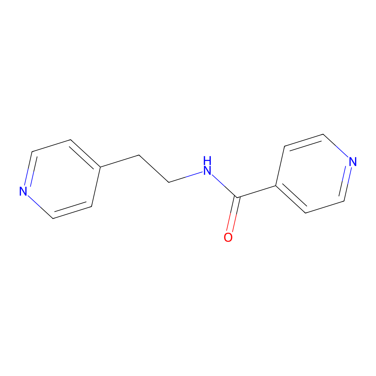 N-(2-(Pyridin-4-yl)ethyl)isonicotinamide molecular structure, CAS 681161-17-1