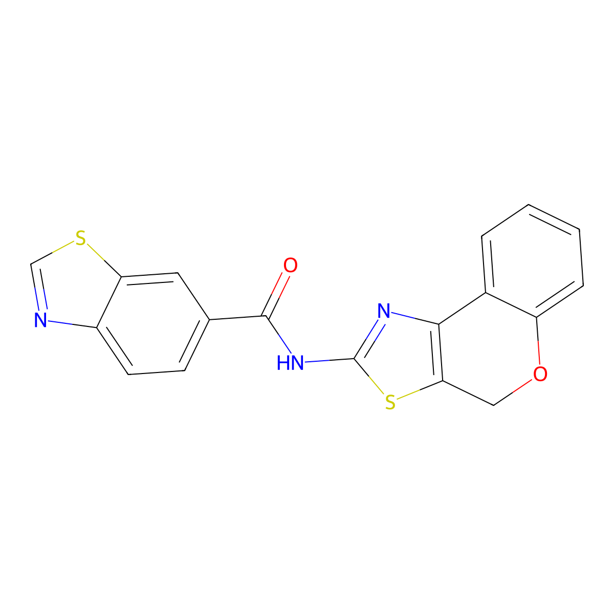 N-(4H-chromeno[4,3-d]thiazol-2-yl)benzo[d]thiazole-6-carboxamide molecular structure, CAS 681174-68-5