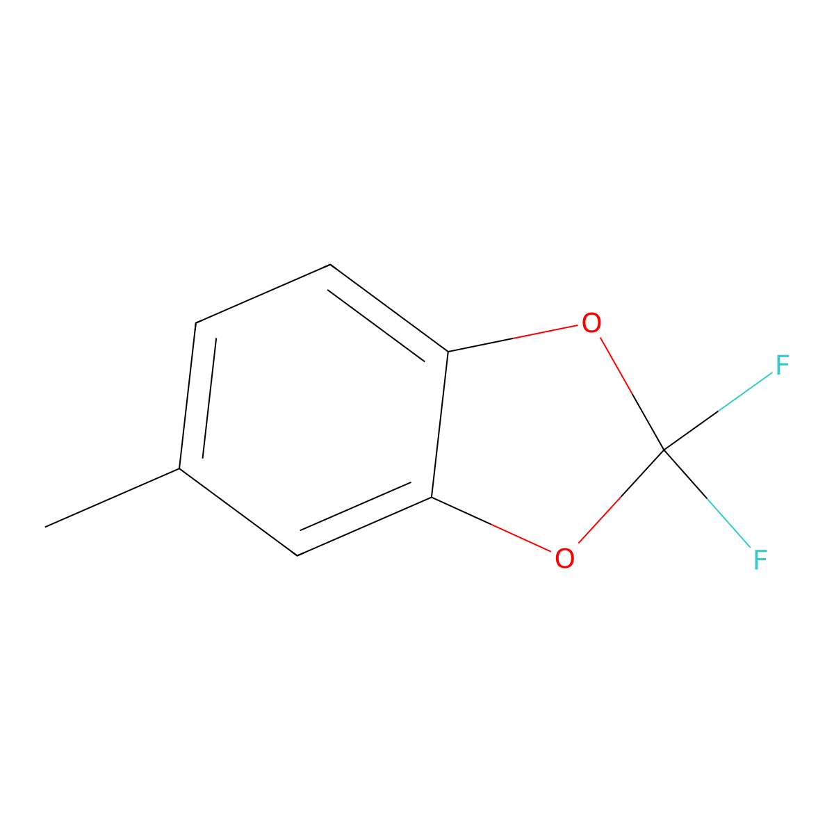 2,2-Difluoro-5-methylbenzo[d][1,3]dioxole molecular structure, CAS 68119-29-9