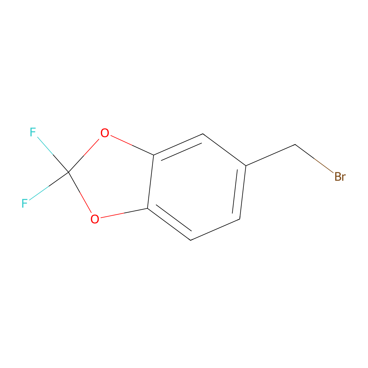 5-(Bromomethyl)-2,2-difluoro-1,3-dioxaindane molecular structure, CAS 68119-30-2