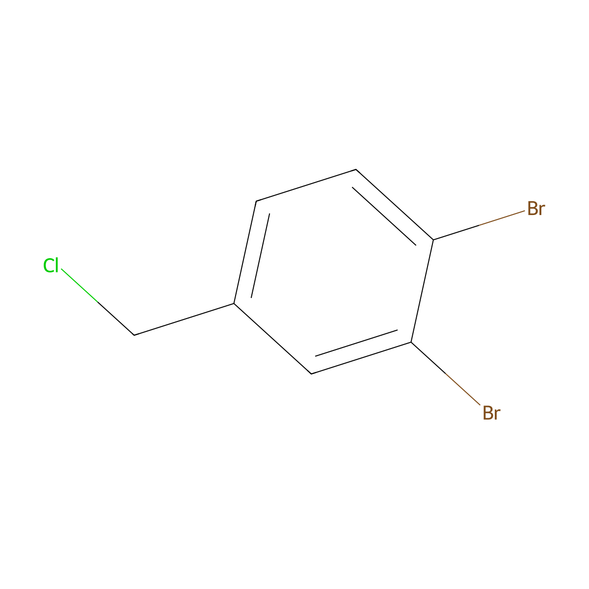 3,4-Dibromobenzyl chloride molecular structure, CAS 68119-99-3
