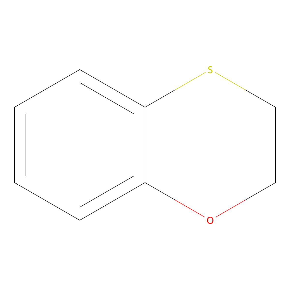 2,3-Dihydro-1,4-benzoxathiine molecular structure, CAS 6812-48-2