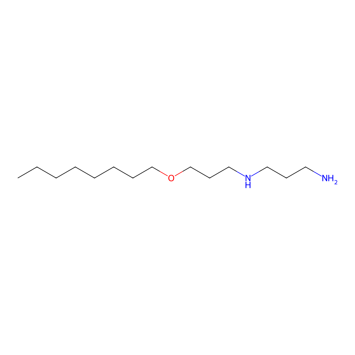 1,3-Propanediamine, N1-(3-(octyloxy)propyl)- molecular structure, CAS 68123-06-8