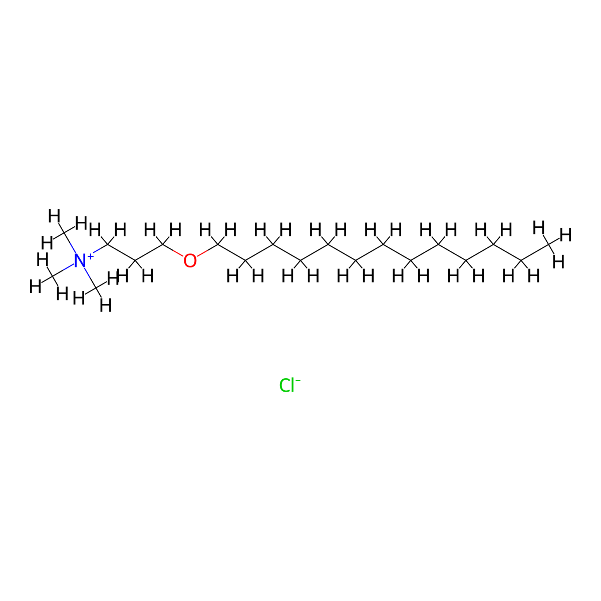 1-Propanaminium, N,N,N-trimethyl-3-(tridecyloxy)-, chloride (1:1) molecular structure, CAS 68123-07-9