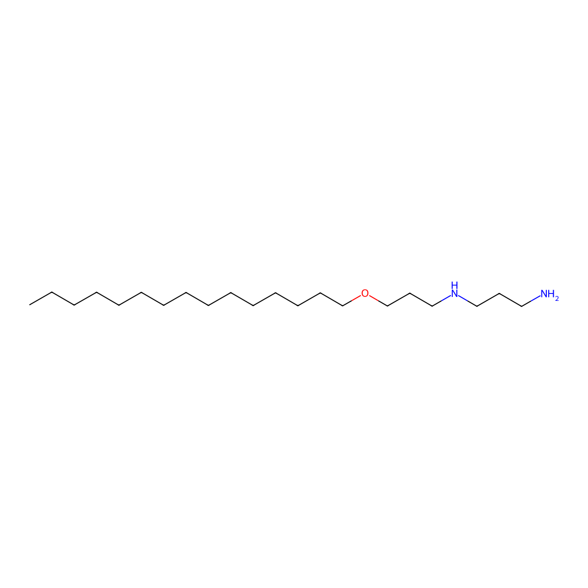 1,3-Propanediamine, N1-(3-(pentadecyloxy)propyl)- molecular structure, CAS 68123-11-5