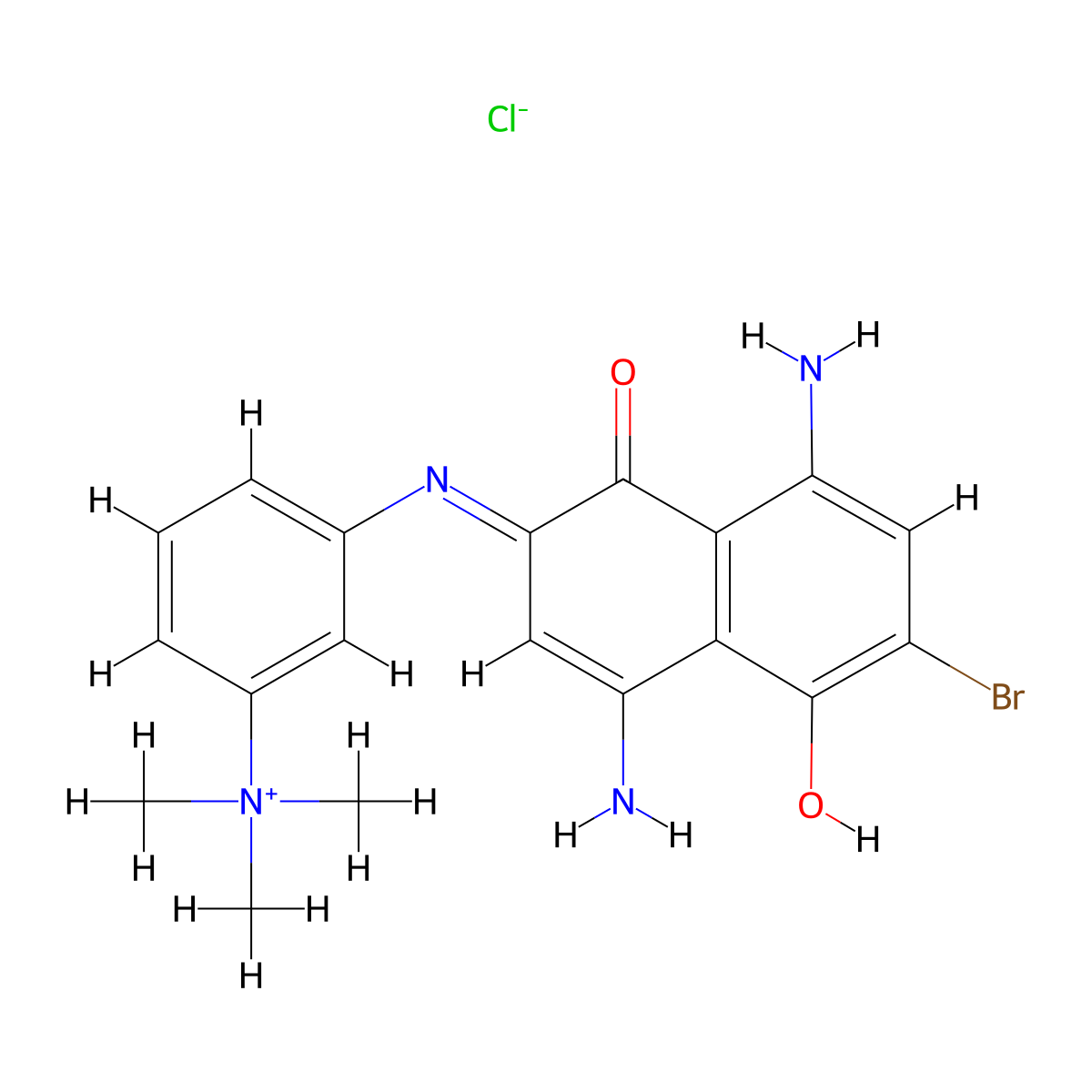 Basic Blue 99 molecular structure, CAS 68123-13-7