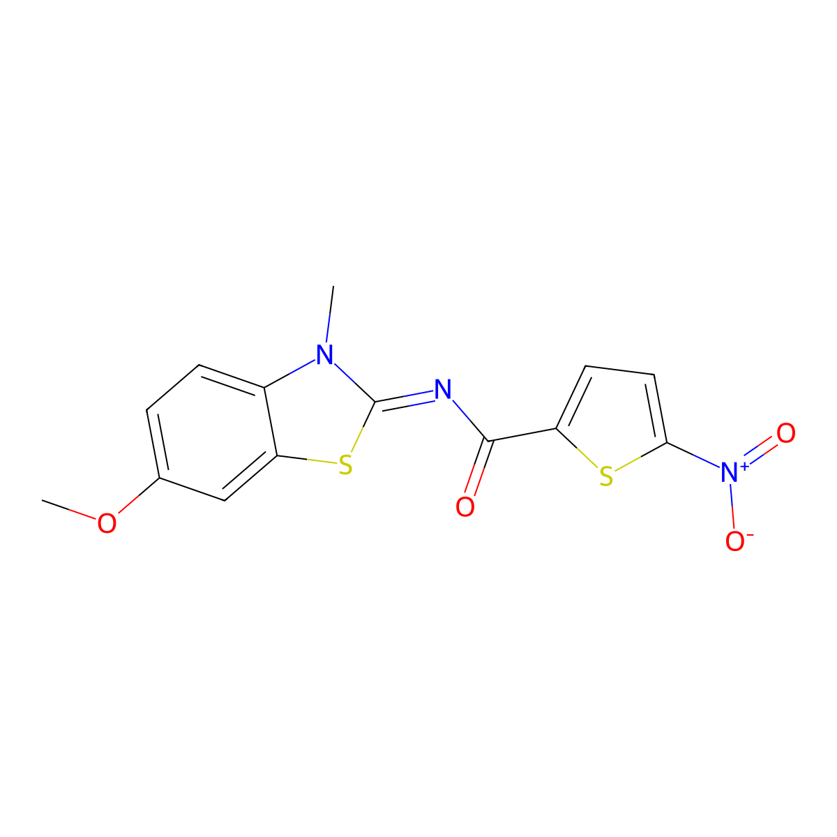 (E)-N-(6-methoxy-3-methylbenzo[d]thiazol-2(3H)-ylidene)-5-nitrothiophene-2-carboxamide molecular structure, CAS 681231-29-8