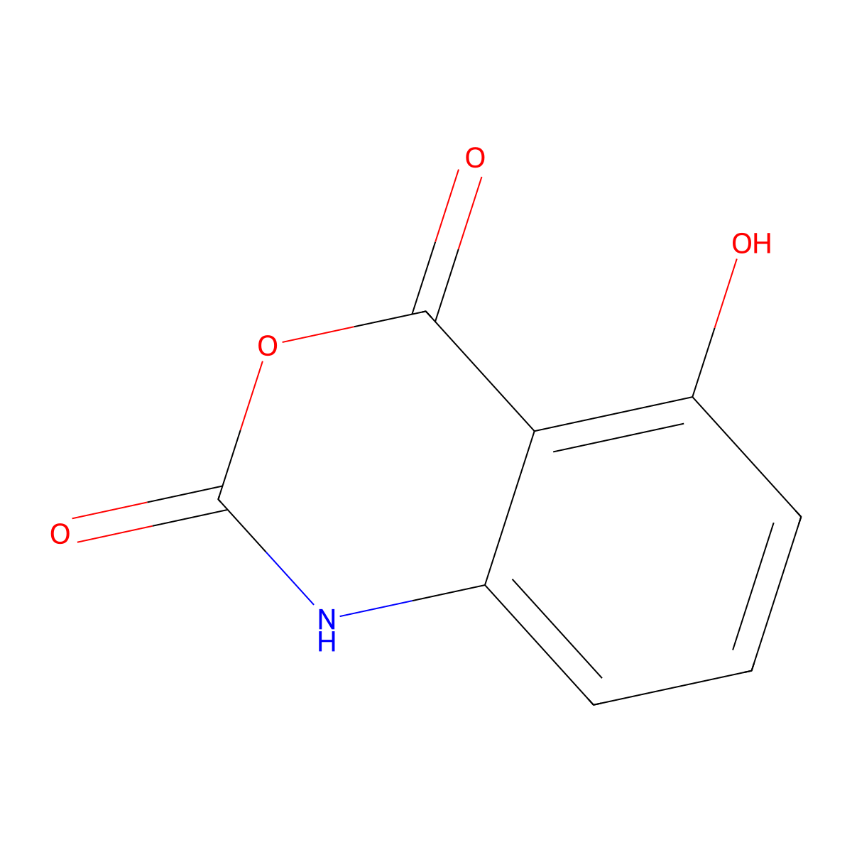 5-Hydroxy-1H-benzo[d][1,3]oxazine-2,4-dione molecular structure, CAS 681247-16-5