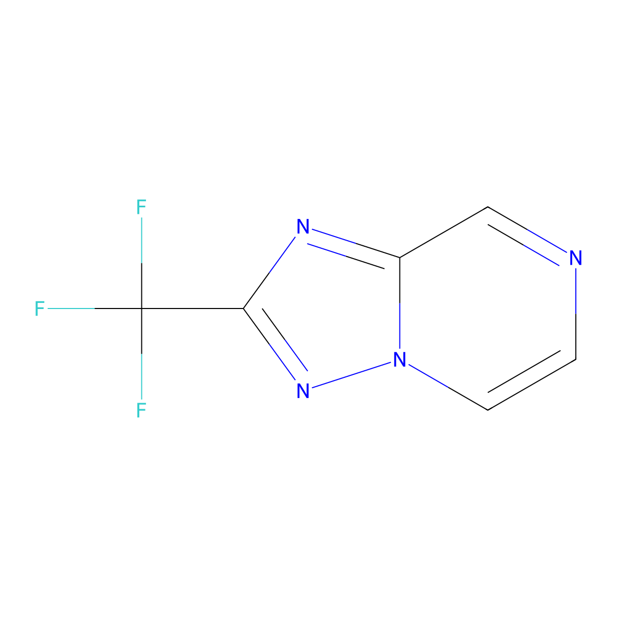2-(Trifluoromethyl)-[1,2,4]triazolo[1,5-a]pyrazine molecular structure, CAS 681249-56-9