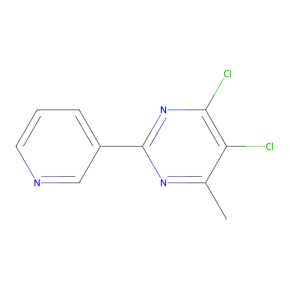 4,5-Dichloro-6-methyl-2-(3-pyridyl)pyrimidine molecular structure, CAS 681260-51-5