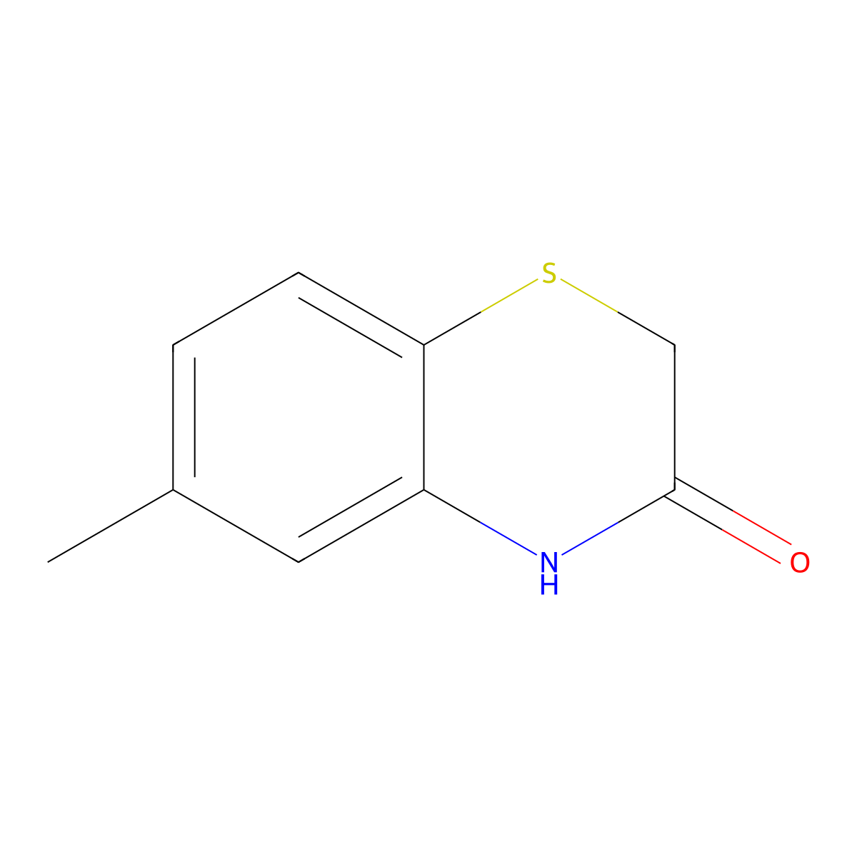 6-Methyl-2H-1,4-benzothiazin-3(4H)-one molecular structure, CAS 681286-58-8