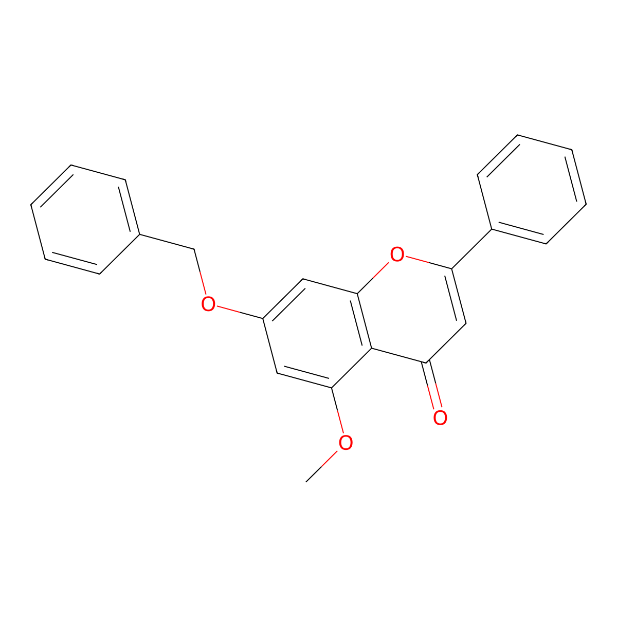 7-(Benzyloxy)-5-methoxy-2-phenyl-4H-chromen-4-one molecular structure, CAS 681294-57-5