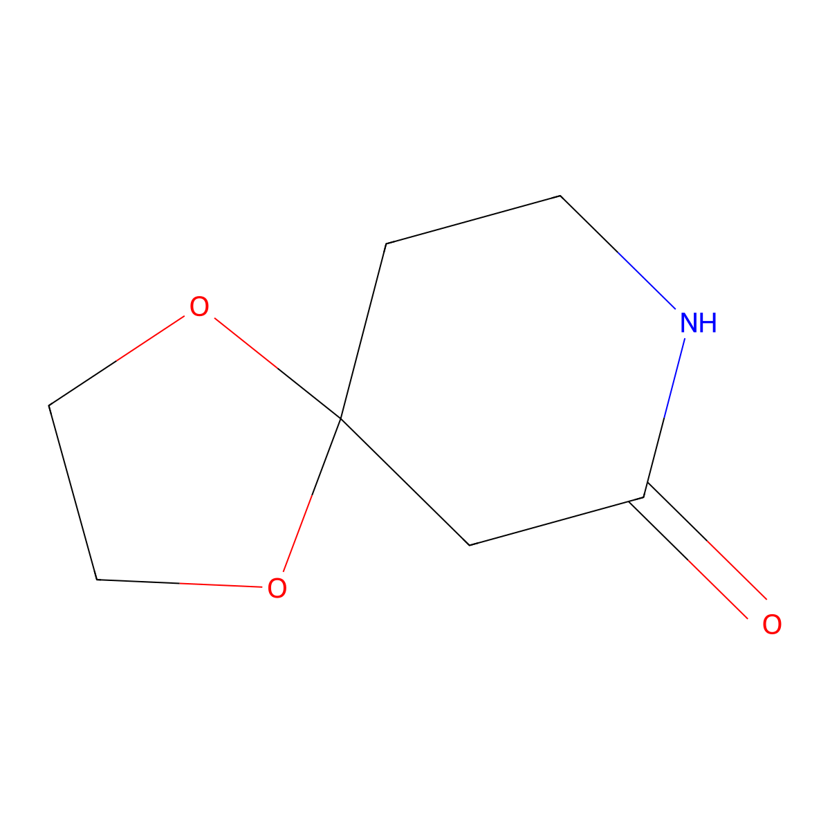 1,4-Dioxa-8-azaspiro[4.5]decan-7-one molecular structure, CAS 6813-54-3