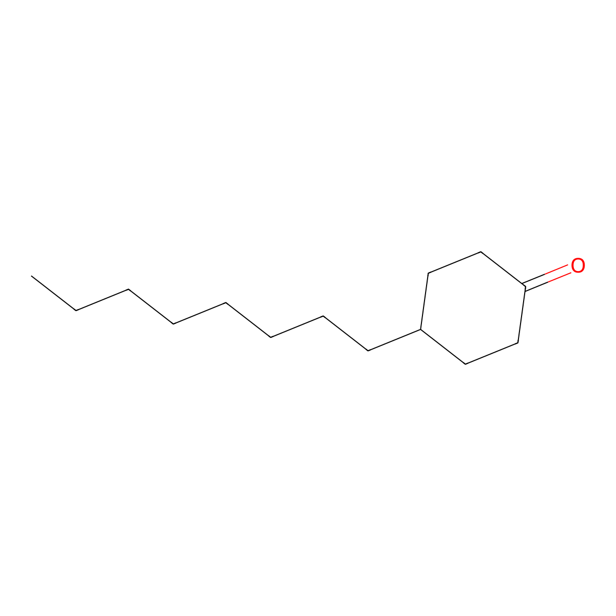 4-Octylcyclohexan-1-one molecular structure, CAS 6814-19-3