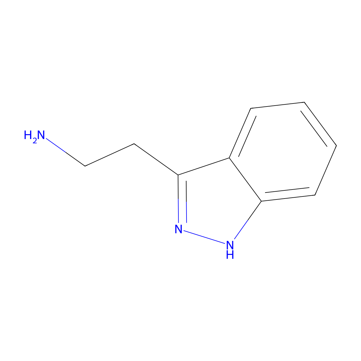 2-(2H-Indazol-3-yl)ethan-1-amine molecular structure, CAS 6814-68-2