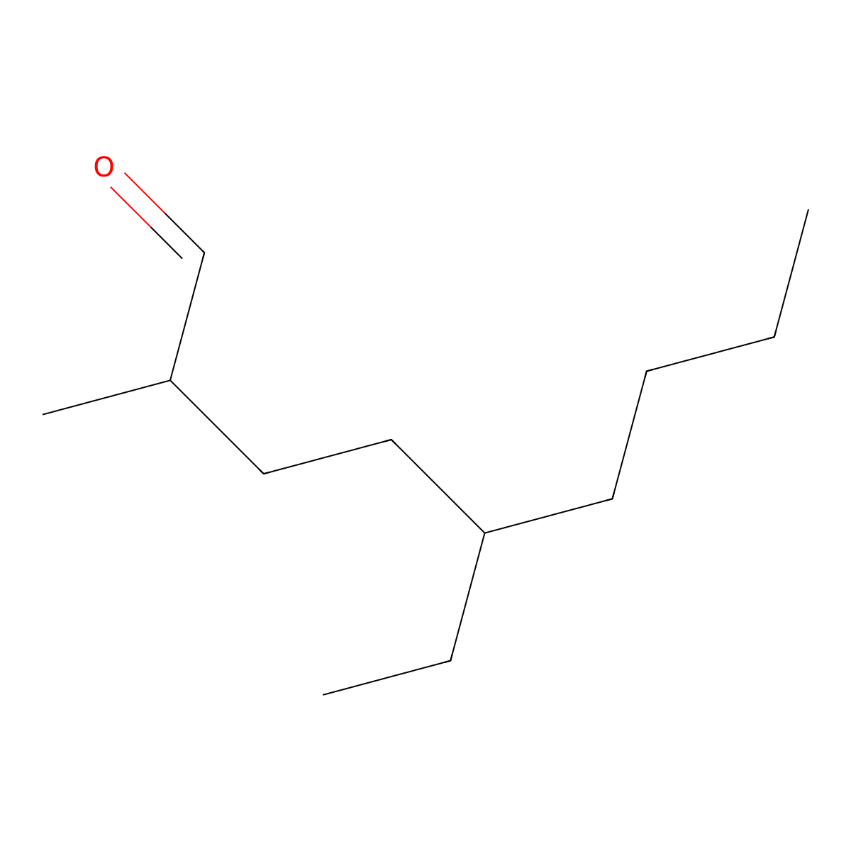 Nonanal, 5-ethyl-2-methyl- molecular structure, CAS 68141-14-0