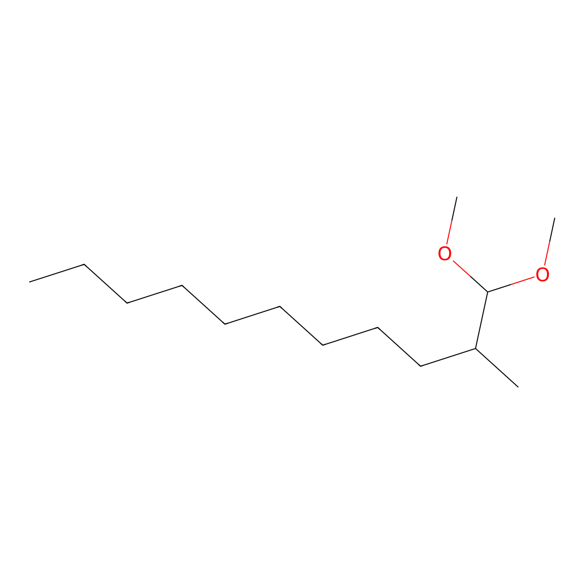 2-Methylundecanal dimethyl acetal molecular structure, CAS 68141-17-3