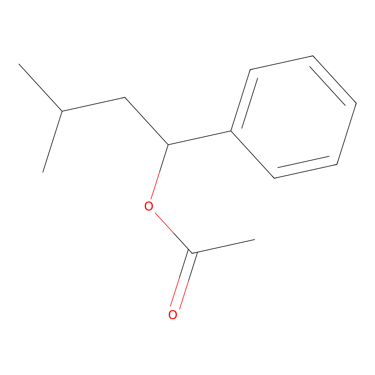 Benzenemethanol, alpha-(2-methylpropyl)-, 1-acetate molecular structure, CAS 68141-21-9