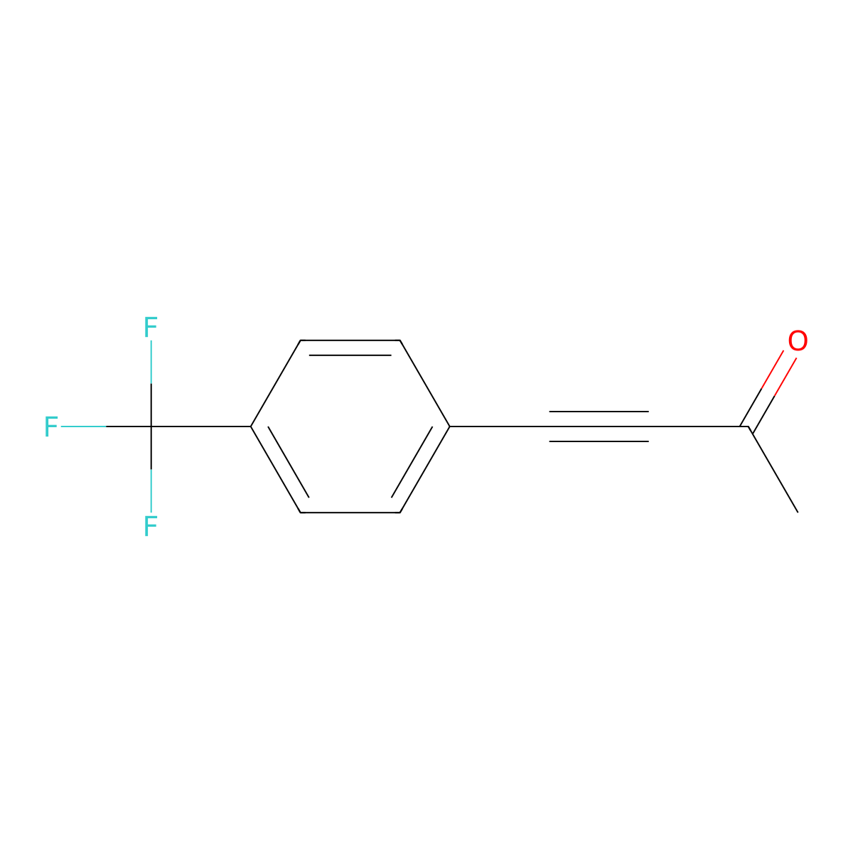 4-[4-(Trifluoromethyl)phenyl]but-3-yn-2-one molecular structure, CAS 681432-15-5
