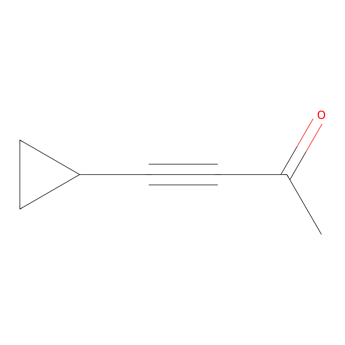 4-Cyclopropylbut-3-yn-2-one molecular structure, CAS 681432-95-1