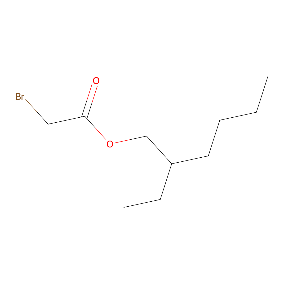 2-Ethylhexyl bromoacetate molecular structure, CAS 68144-73-0