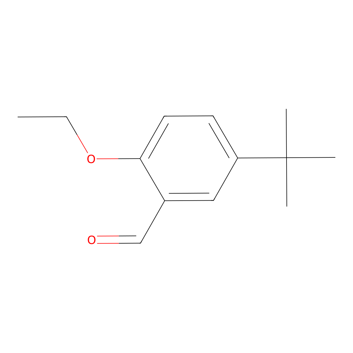5-(Tert-butyl)-2-ethoxybenzaldehyde molecular structure, CAS 681443-01-6