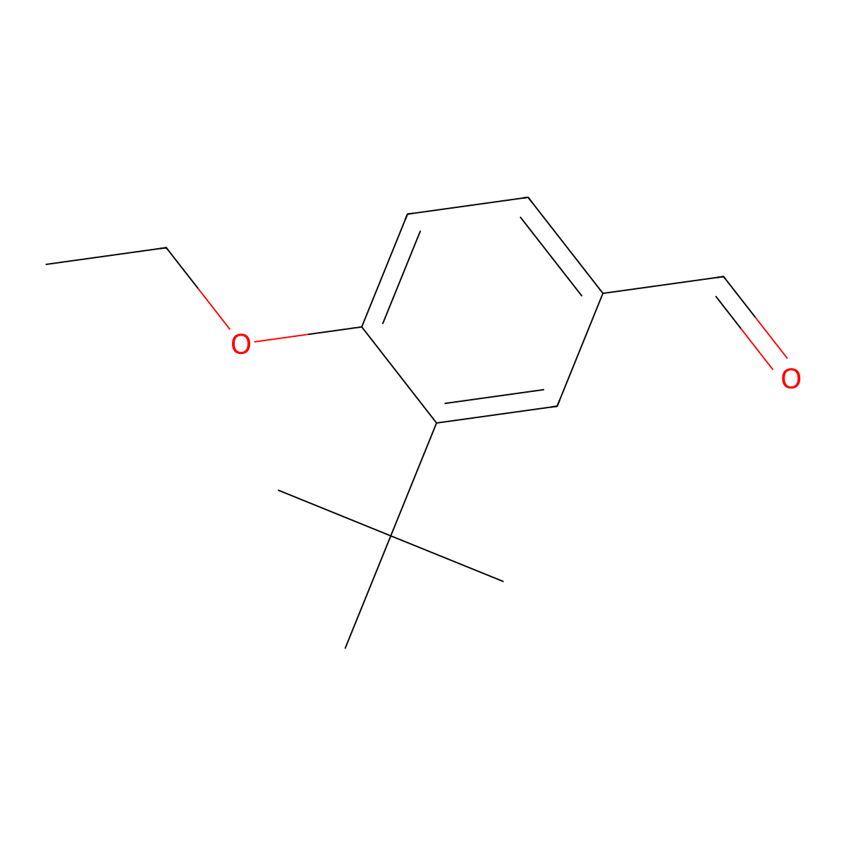 3-(Tert-butyl)-4-ethoxybenzaldehyde molecular structure, CAS 681443-02-7