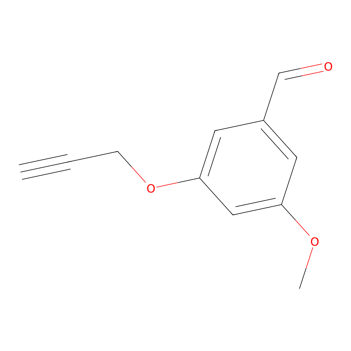 3-Methoxy-5-(prop-2-yn-1-yloxy)benzaldehyde molecular structure, CAS 681443-62-9