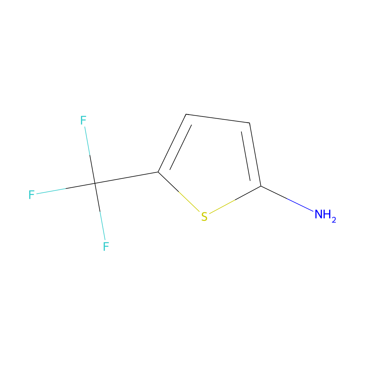 5-(Trifluoromethyl)thiophen-2-amine molecular structure, CAS 681444-96-2