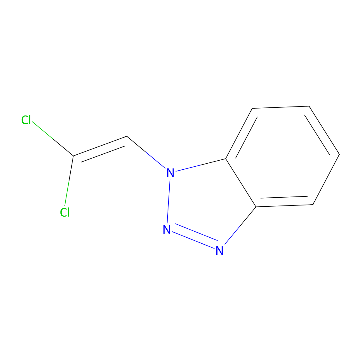 1-(2,2-Dichloroethenyl)-1H-1,2,3-benzotriazole molecular structure, CAS 681446-85-5