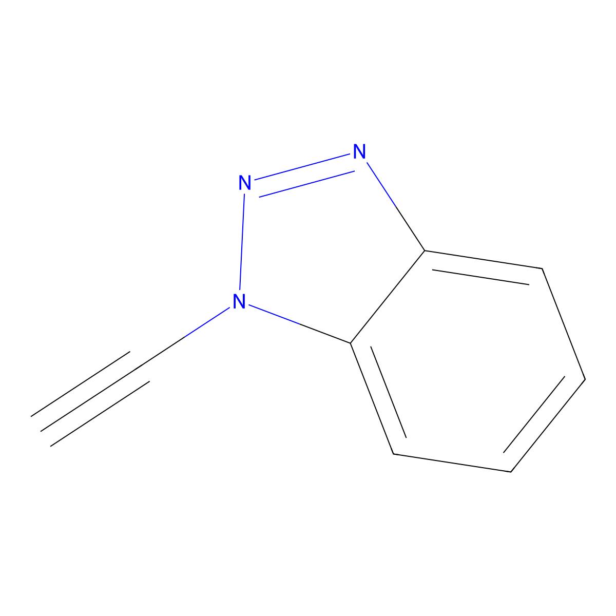 1-ethynyl-1H-1,2,3-benzotriazole molecular structure, CAS 681446-86-6