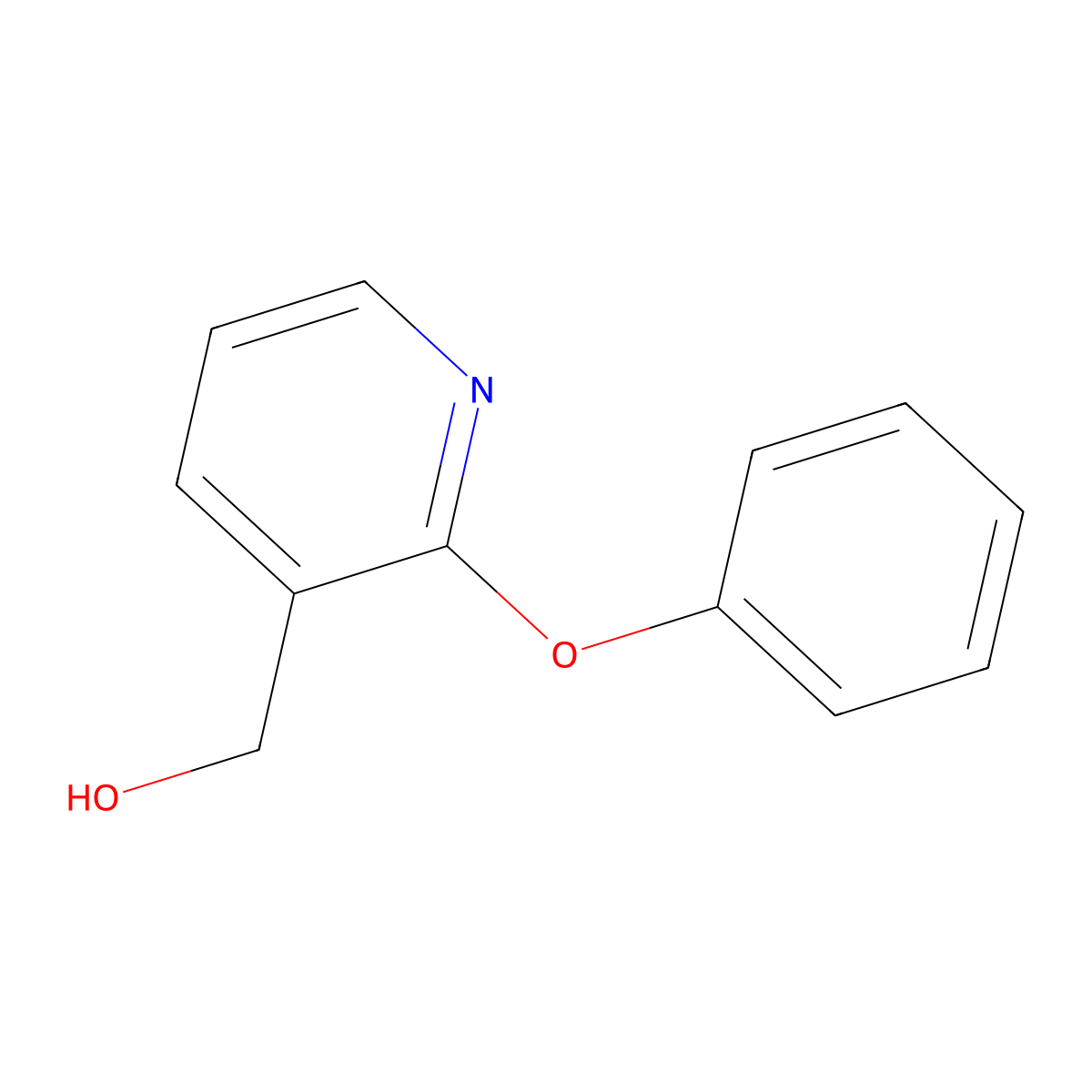 (2-Phenoxypyridin-3-yl)methanol molecular structure, CAS 681460-30-0