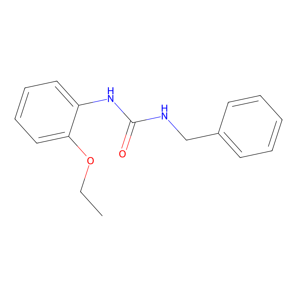 1-Benzyl-3-(2-ethoxyphenyl)urea molecular structure, CAS 681468-43-9