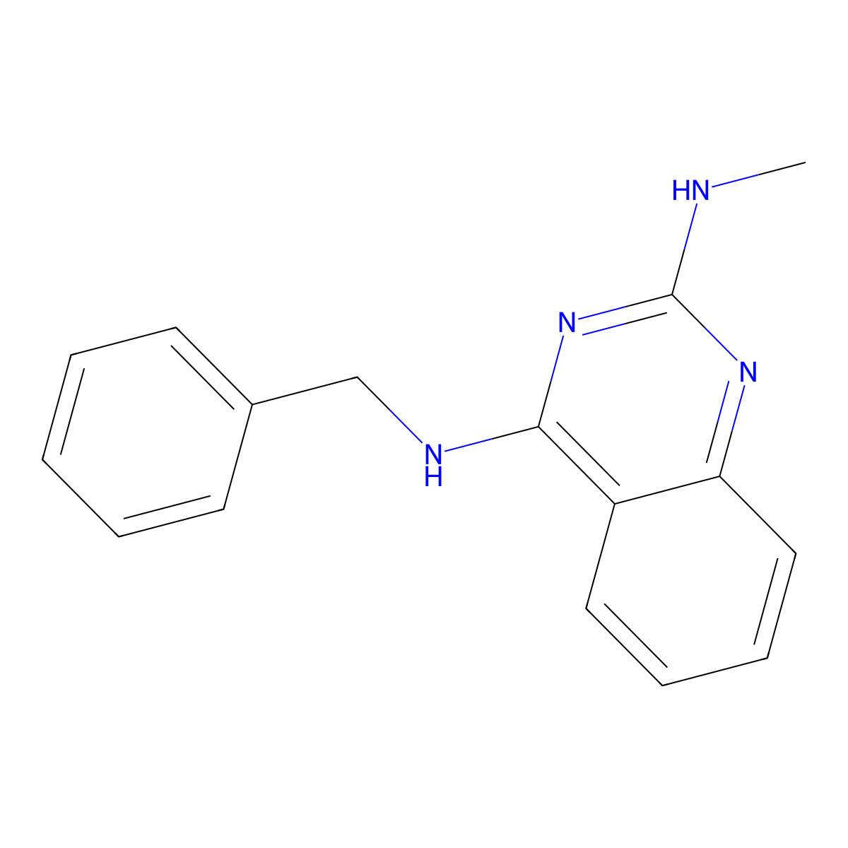 N4-Benzyl-N2-methylquinazoline-2,4-diamine molecular structure, CAS 681475-15-0