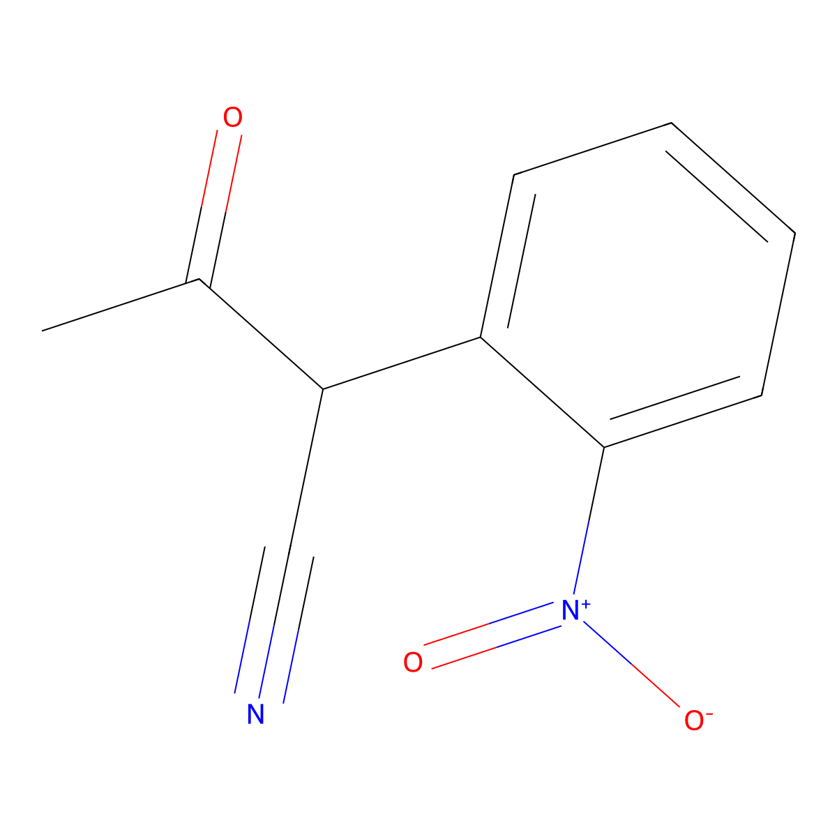 2-(2-Nitrophenyl)-3-oxobutanenitrile molecular structure, CAS 681477-54-3