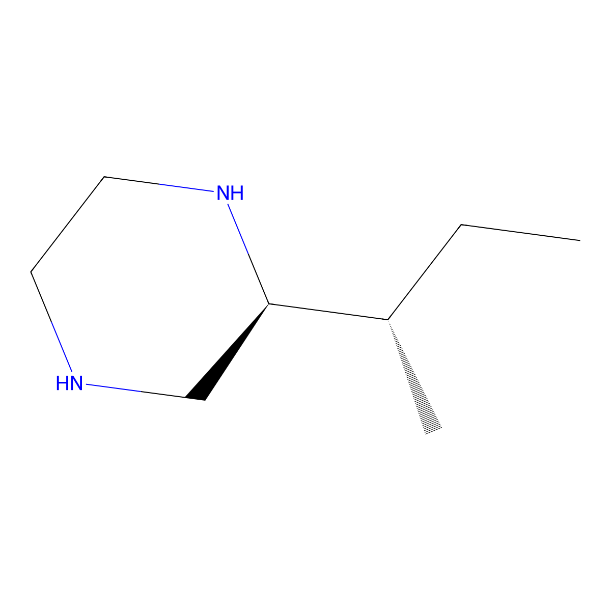 (S)-2-((S)-sec-Butyl)piperazine molecular structure, CAS 681484-77-5