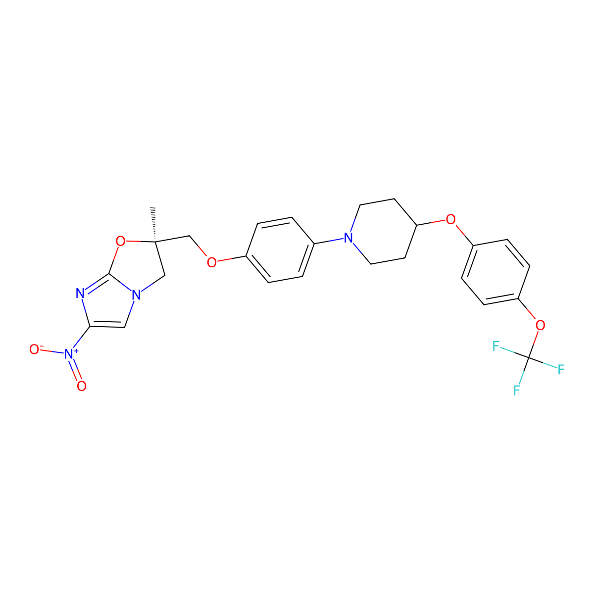 Delamanid molecular structure, CAS 681492-22-8