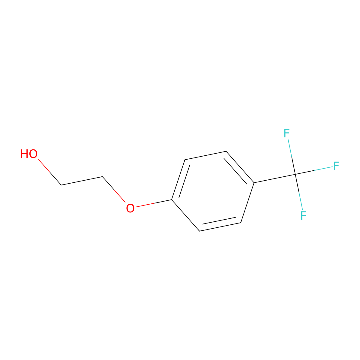2-[4-(Trifluoromethyl)phenoxy]ethanol molecular structure, CAS 681508-62-3