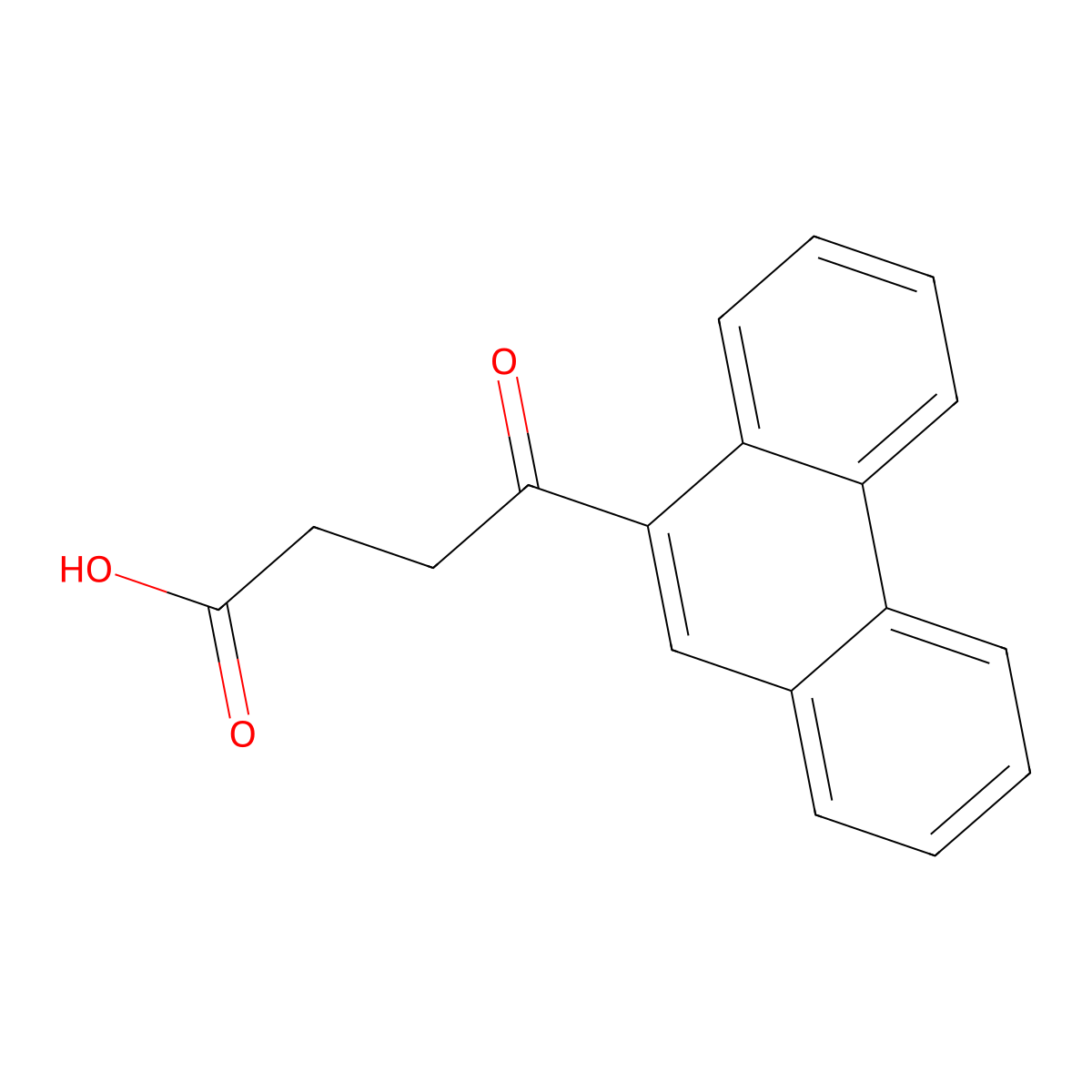 4-Oxo-4-(phenanthren-9-yl)butanoic acid molecular structure, CAS 68151-15-5