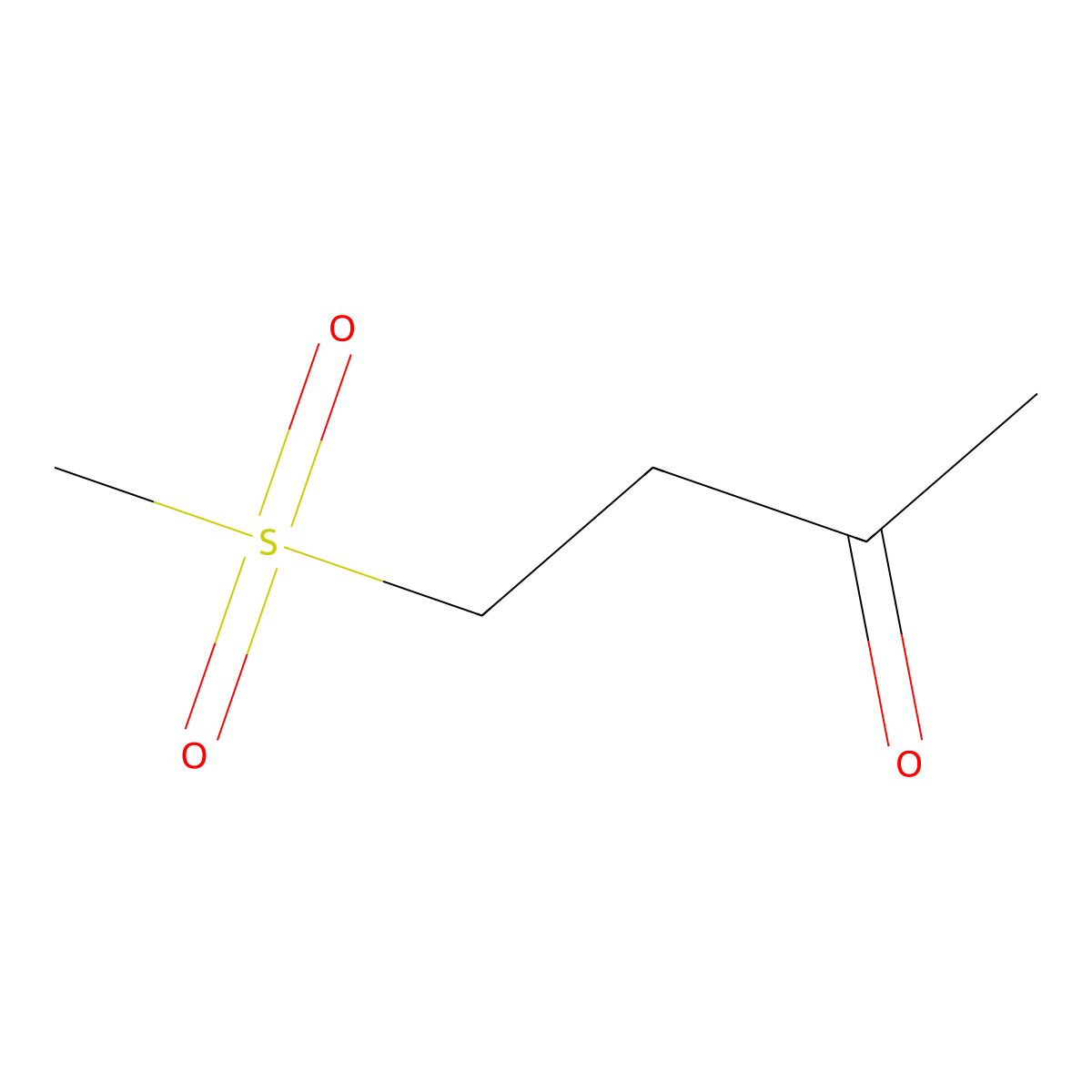 4-Methanesulfonylbutan-2-one molecular structure, CAS 68152-37-4