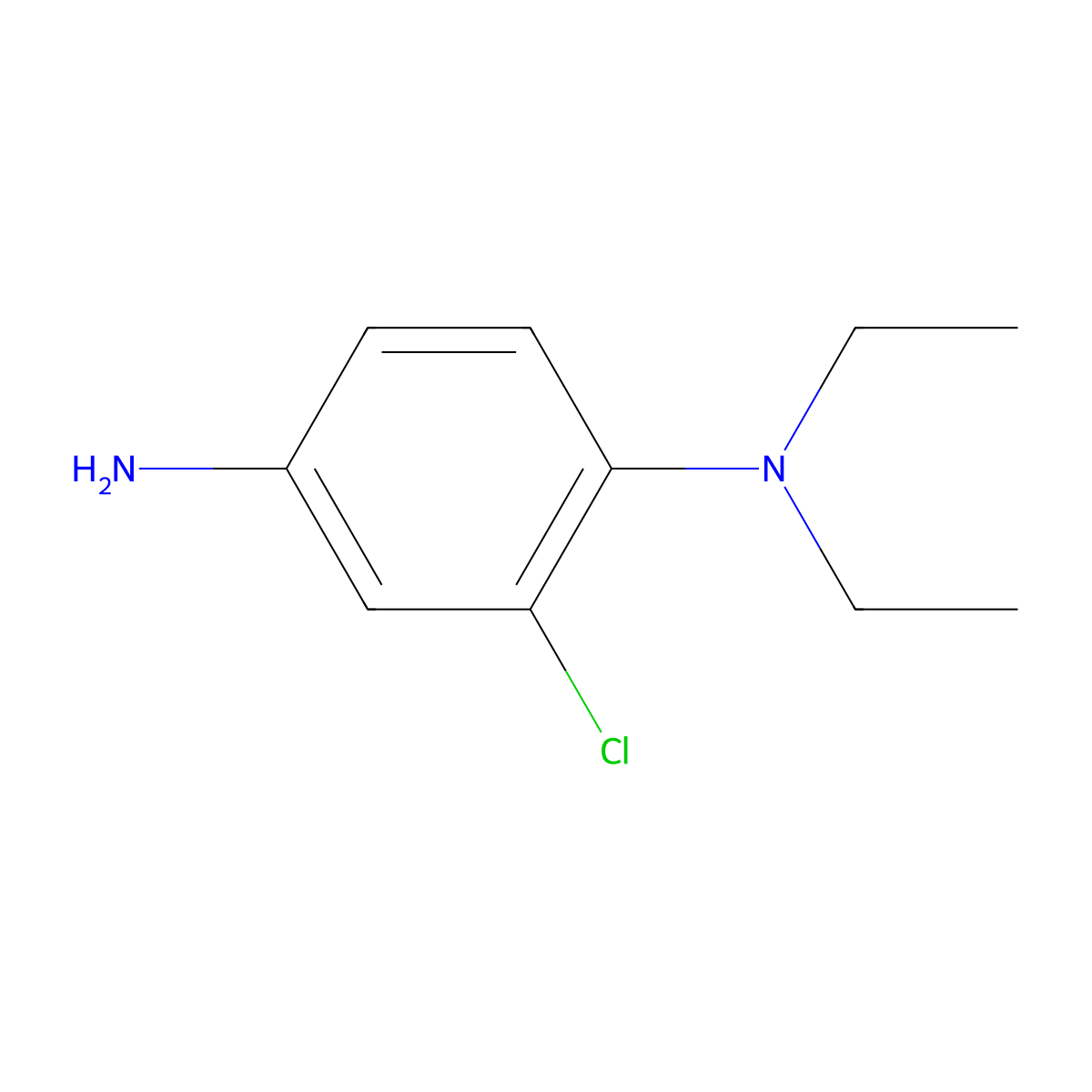 1,4-Benzenediamine, 2-chloro-N1,N1-diethyl- molecular structure, CAS 68155-76-0