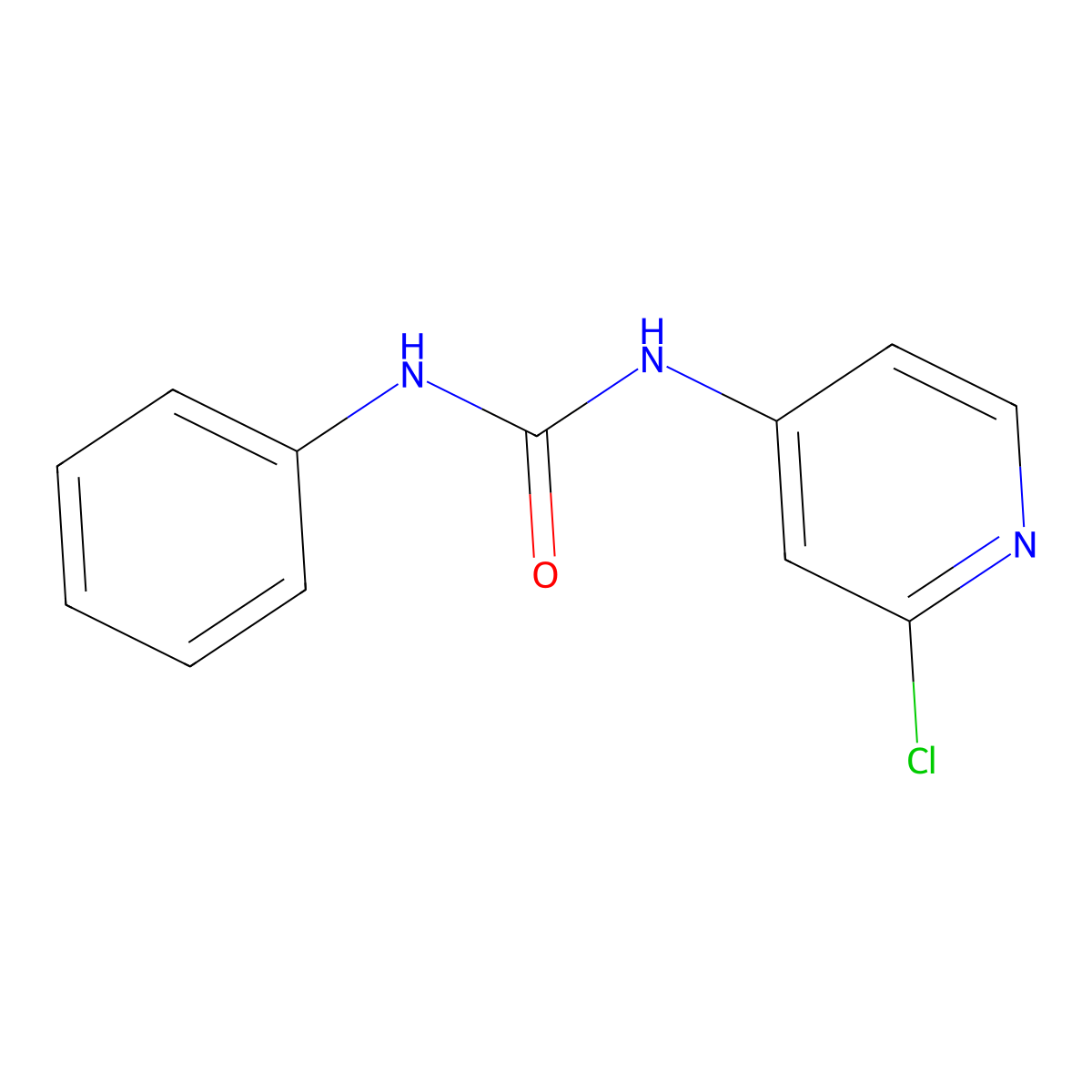 Forchlorfenuron molecular structure, CAS 68157-60-8