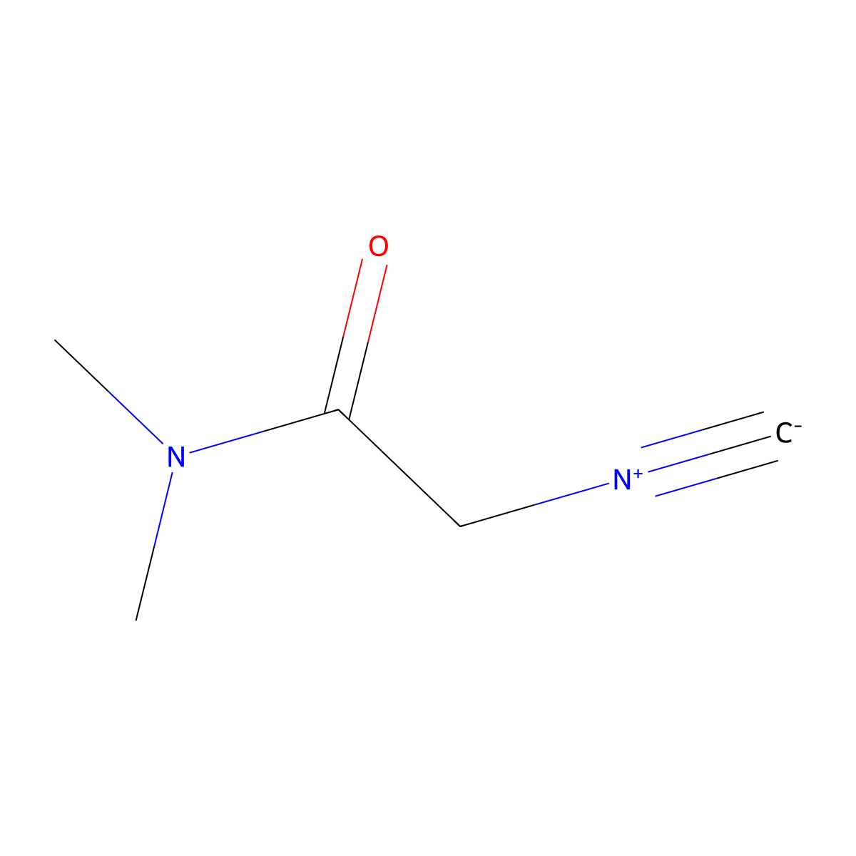 Acetamide, 2-isocyano-N,N-dimethyl- molecular structure, CAS 68157-98-2
