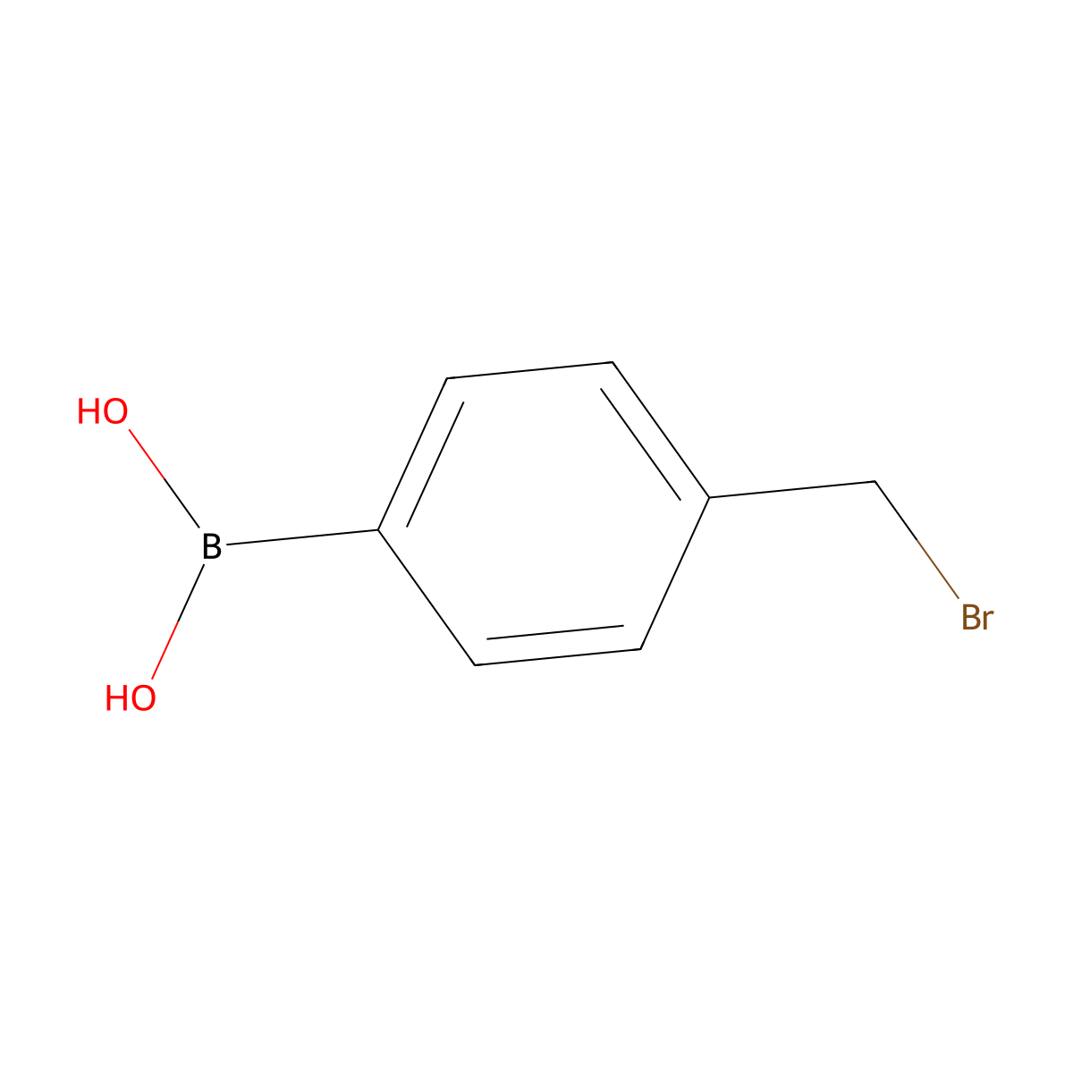 4-(Bromomethyl)phenylboronic acid molecular structure, CAS 68162-47-0