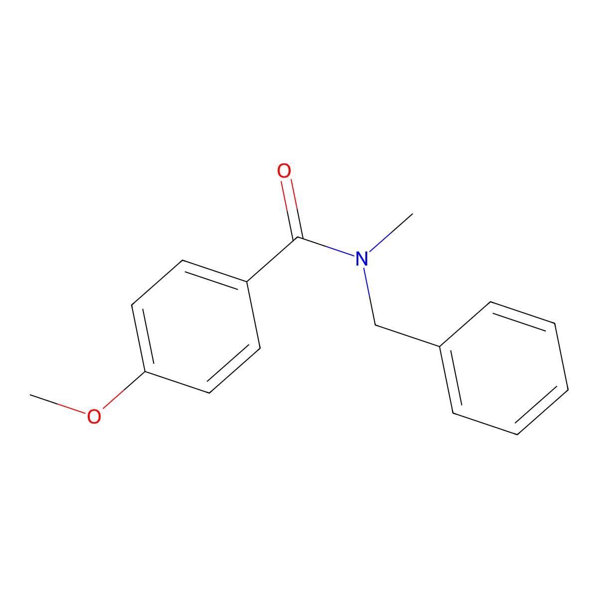 N-benzyl-4-methoxy-N-methylbenzamide molecular structure, CAS 68162-88-9