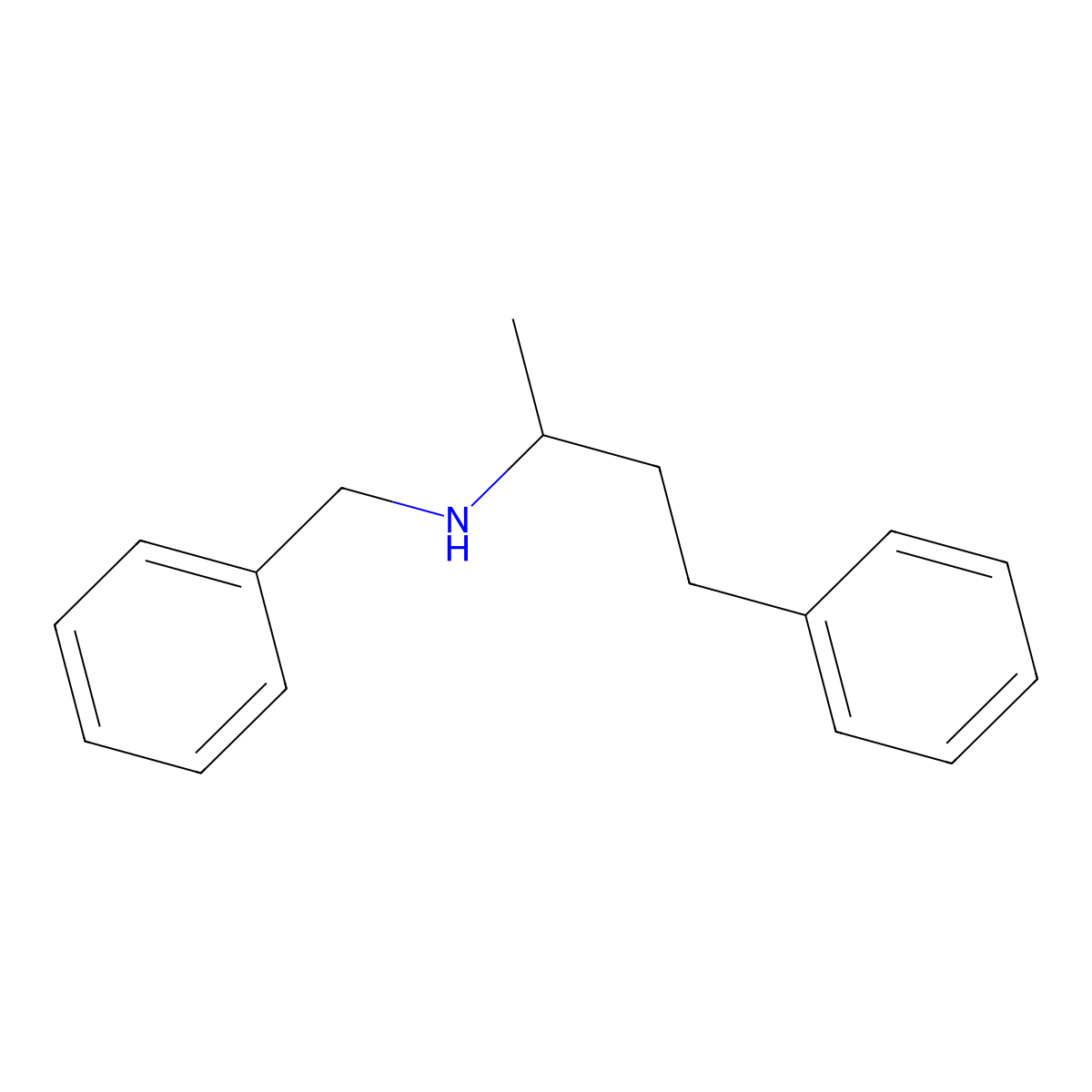 N-benzyl-4-phenylbutan-2-amine molecular structure, CAS 68164-04-5
