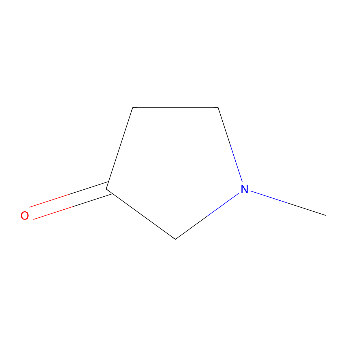3-Pyrrolidone, 1-methyl- molecular structure, CAS 68165-06-0