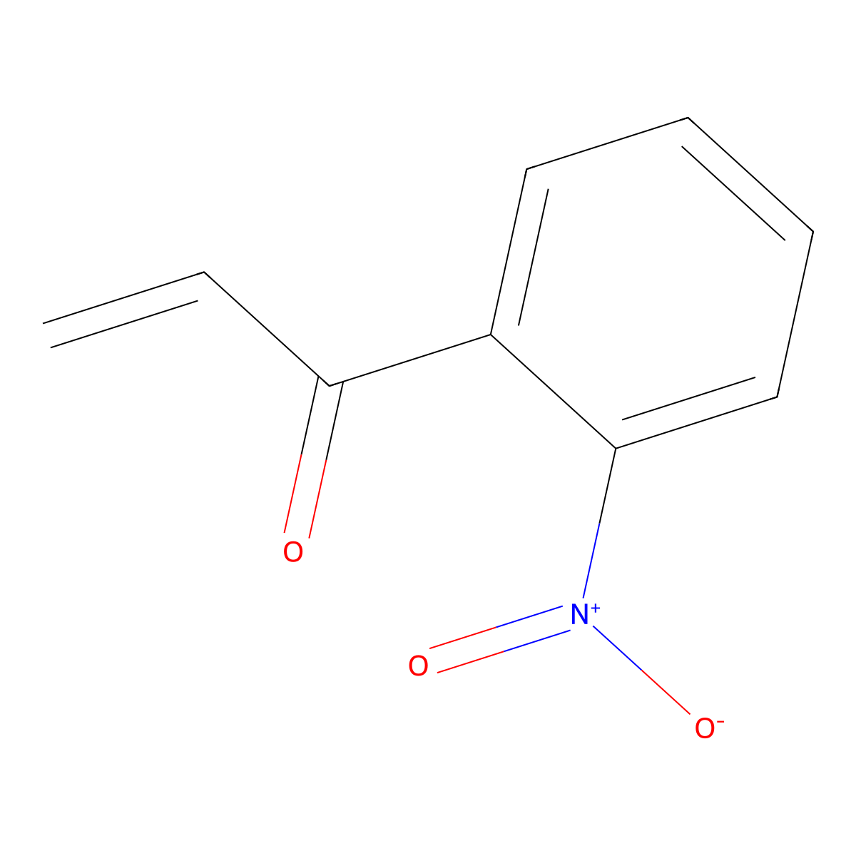 1-(2-Nitrophenyl)prop-2-en-1-one molecular structure, CAS 68165-36-6