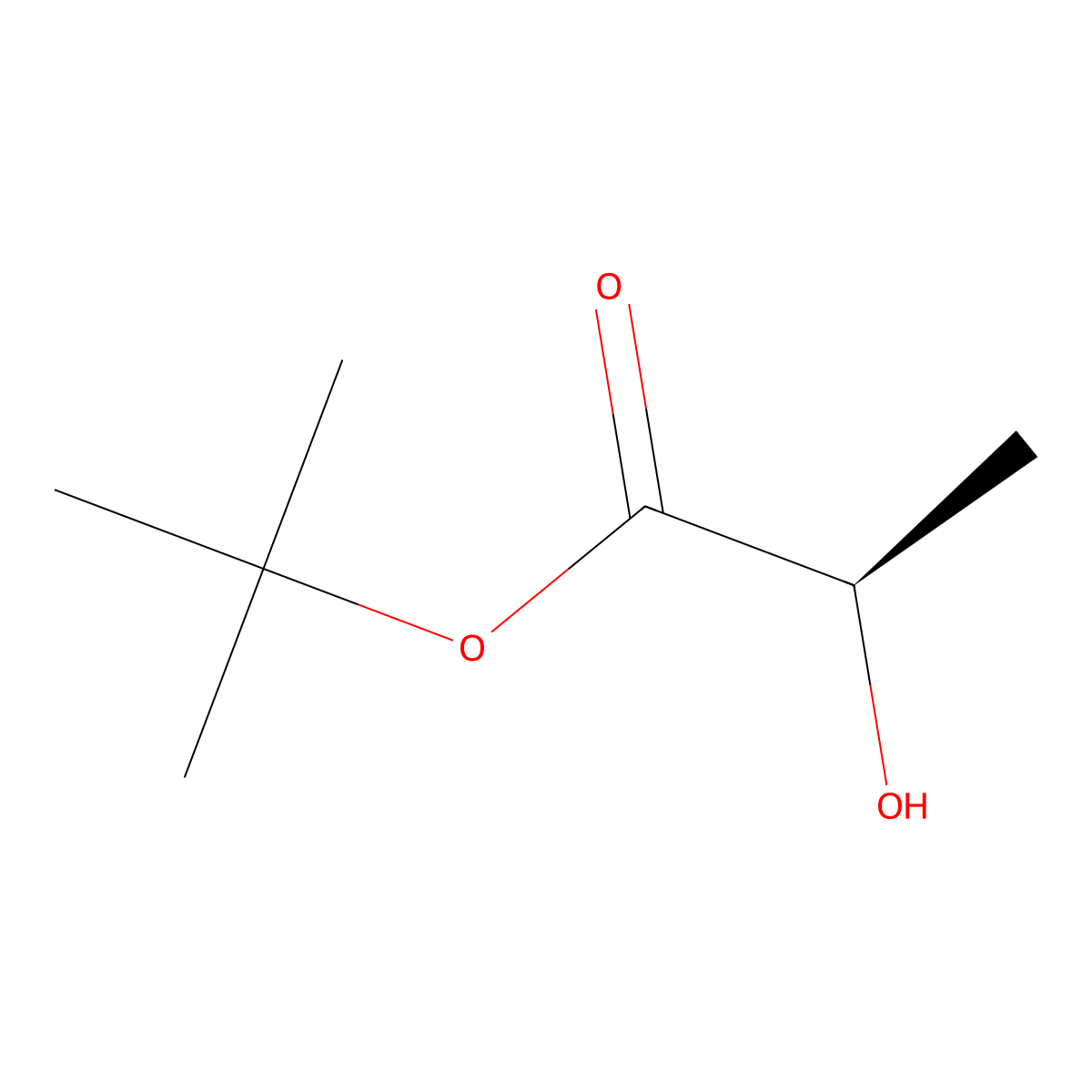 tert-butyl (2R)-2-hydroxypropanoate molecular structure, CAS 68166-83-6
